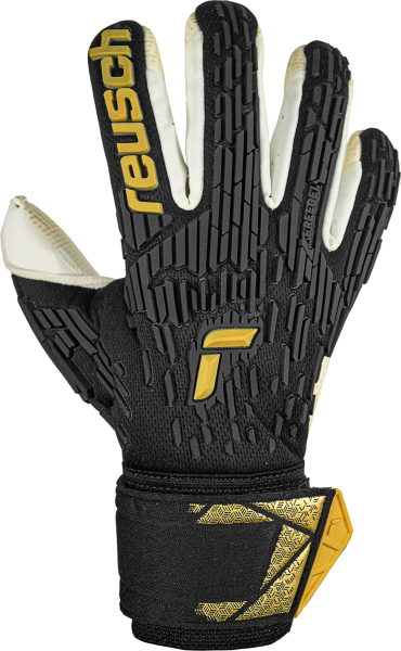 Reusch Attrakt Freegel Gold X GluePrint Finger Support 5470960 7707 schwarz front